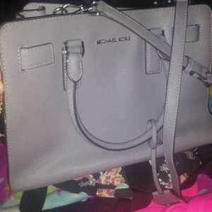 Michael kors grey Crossbody purse handbag